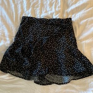 Zara polka dot skort with tie